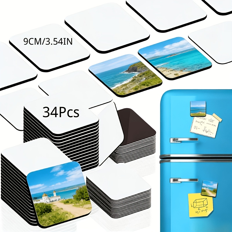 TEMU Bulk Custom Magnetic Photo Magnets Suitable For Business Gifts, Wedding Keepsakes, Photo Frames & Fridge Decor - Personalized Pvc Magnets With