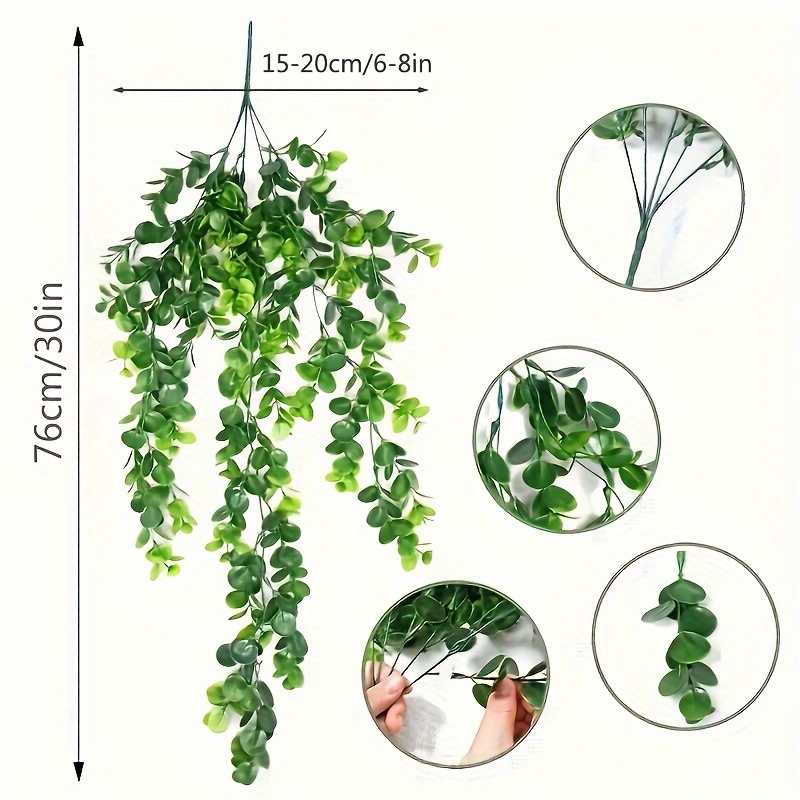 Vine colgante verde · Plantas colgantes artificiales