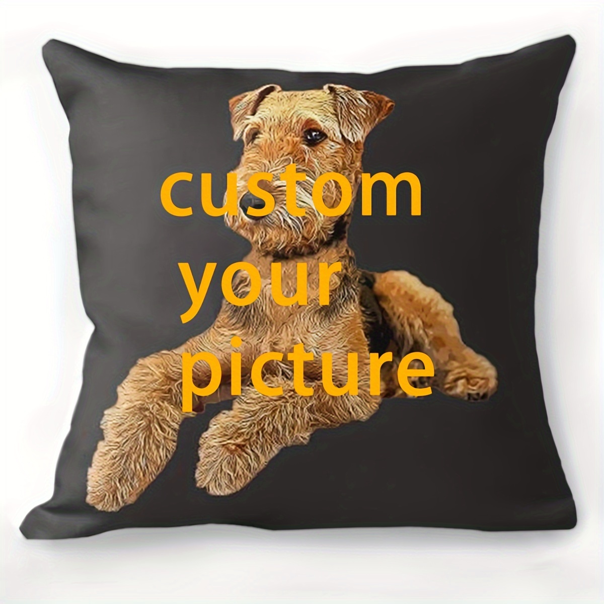 

Customizable 18x18 Inch Throw Pillow - Super Soft Short Plush Cover Only, No Insert - Contemporary Style - Machine Washable - Zipper Closure - Suitable For Various Room Types - Woven Polyester Fabric