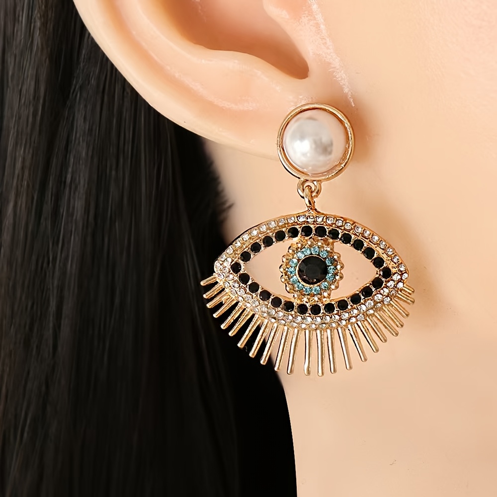 TEMU Une paire de boucles d'oreilles exquises de style ethnique européen et américain, un accessoire tendance