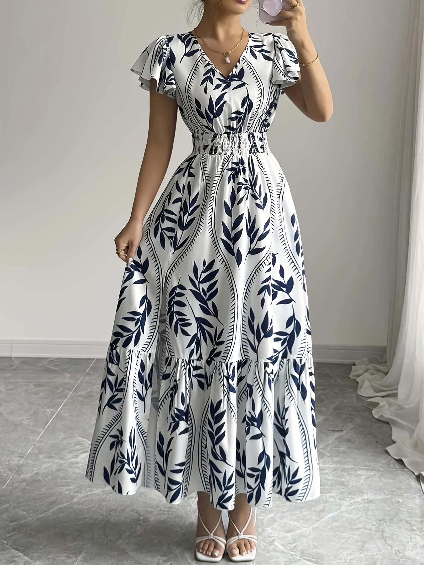 empire waist dress sold on Temu Canada