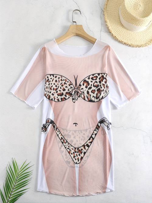 bikini lady cover up resort building party photo check in cover up beach lady cover up swimsuit