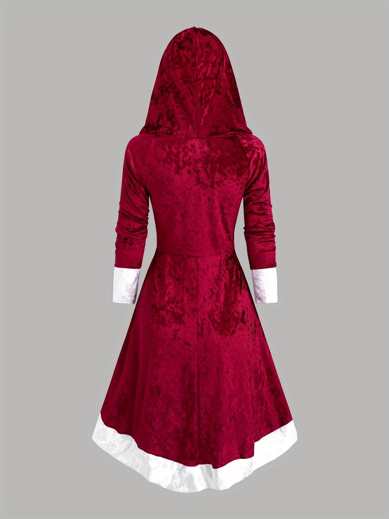 vintage inspired christmas hooded dress women color block - Temu Oman