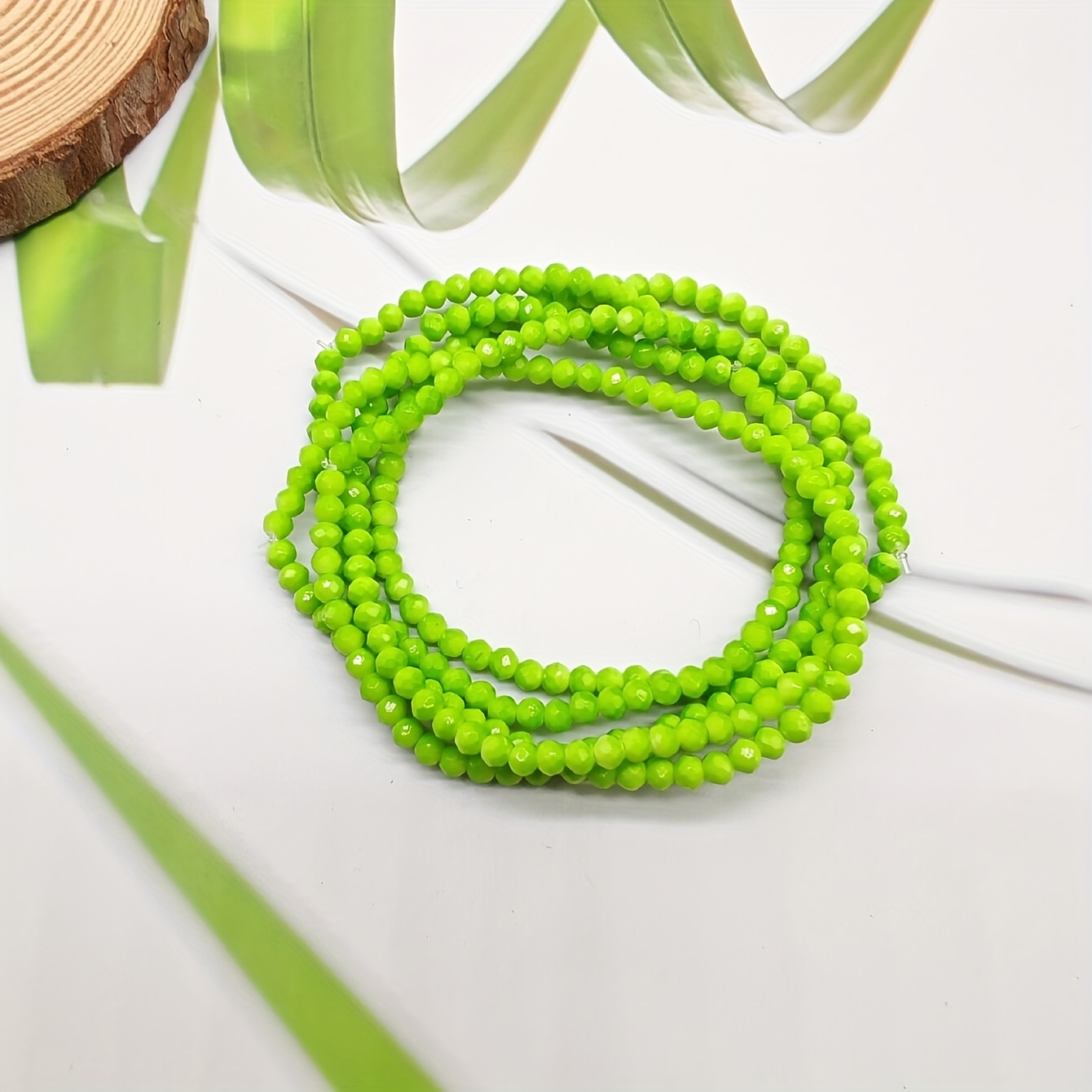 5pcs Summer Multicolor Beaded Stretch Bracelet Set For Women, Simple And Stylish For Daily Wear