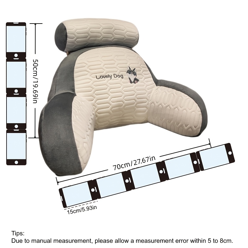 E-shop Atmungsaktives Material Lesekissen Büro Kissen Nachttischkissen Weiches Pack Lendenwirbelstützkissen Große Rückenlehne Sofa Kissen