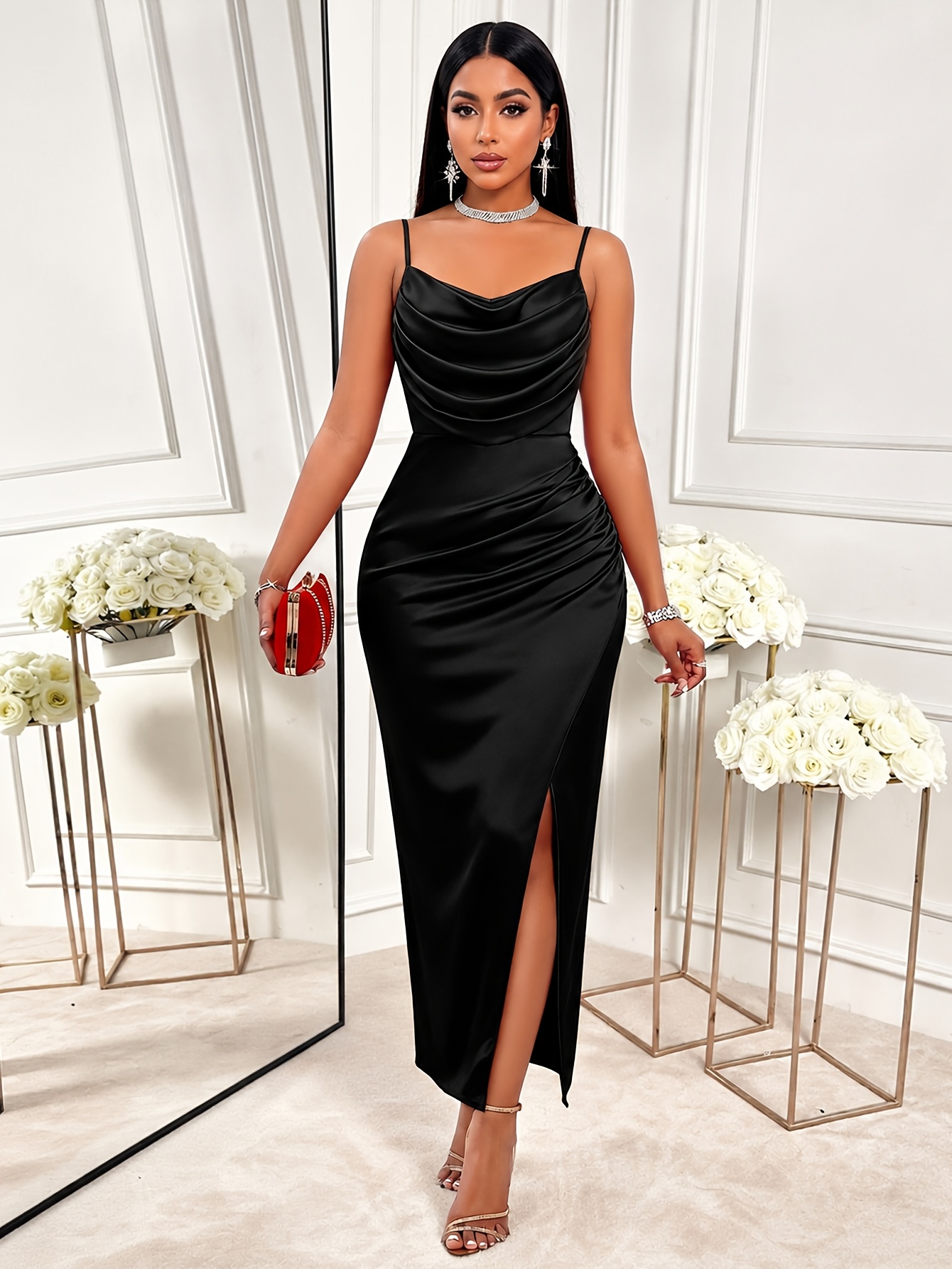 Evening Gown Dresses For Mature Lady Elegant Dresses For Mature Women Sold On Temu United States