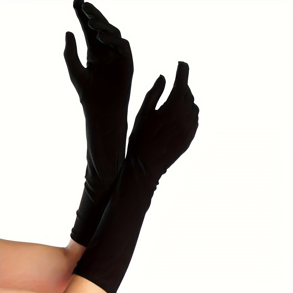 chinese dress ladies Vintage Sheer Black Ladies' Formal Dress Gloves – The Mustard Dandelion main image 1