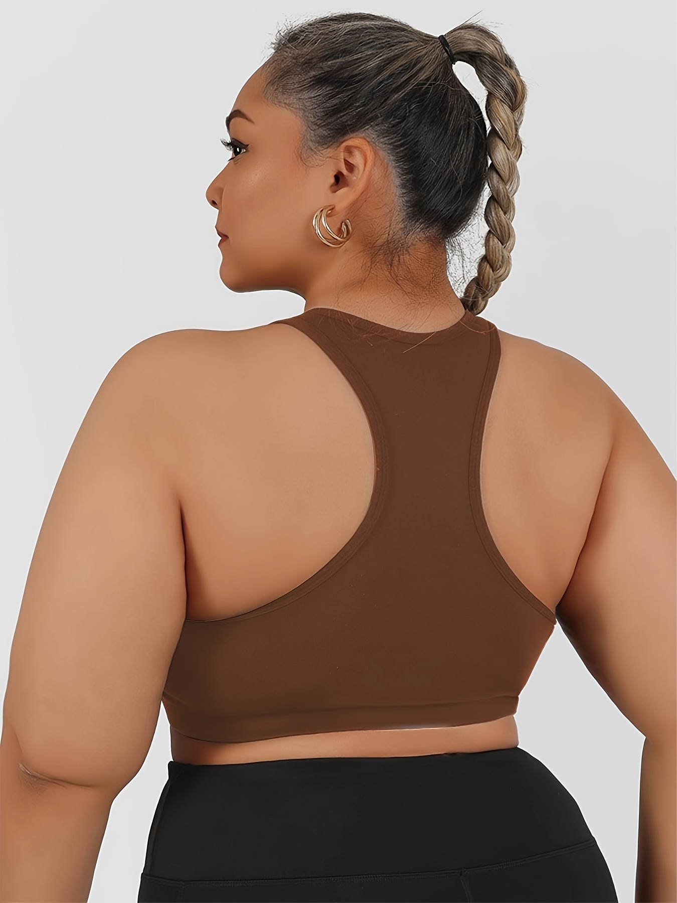 High-intensity Collision Color Fitness Bra With Front Zipper, One-piece Outerwear, Beautiful Back, Anti-sagging Yoga Vest