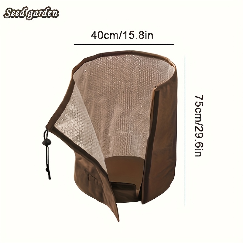 Image of Plant Protection Bags, Insulated For Winter, Suitable For Outdoor Potted Flowers, Shrubs, Trees, Gardening Tools, And Lawn