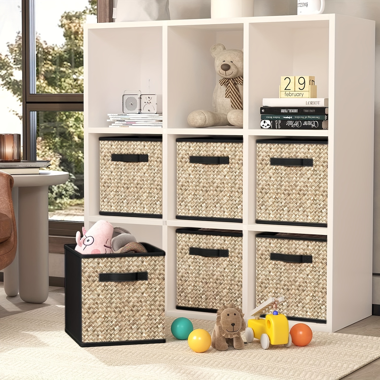 fabric storage cubes handle foldable cube storage bins Temu