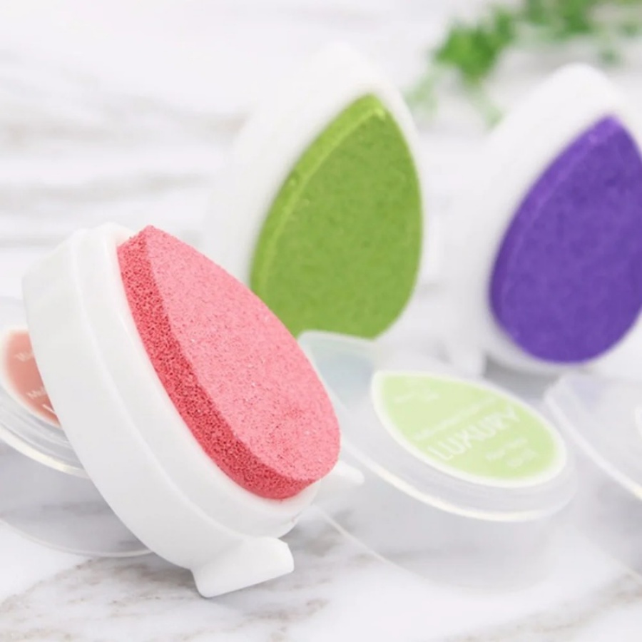 15pcs Assorted Color Droplet Pigment Sticky Matte Ink Pads