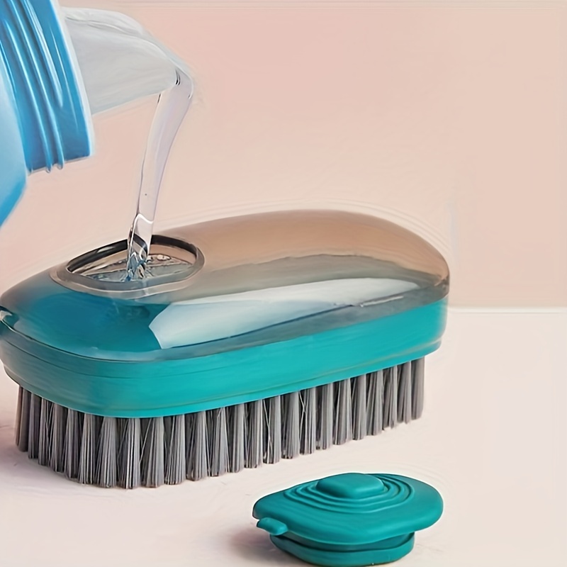 1pc Cepillo de Limpieza Líquido Multifuncional, Herramienta de Limpieza con Pelo Suave para Ropa, Sombreros y Zapatos, Adición Automática de Líquido para la Limpieza, Cepillo de Lavandería
