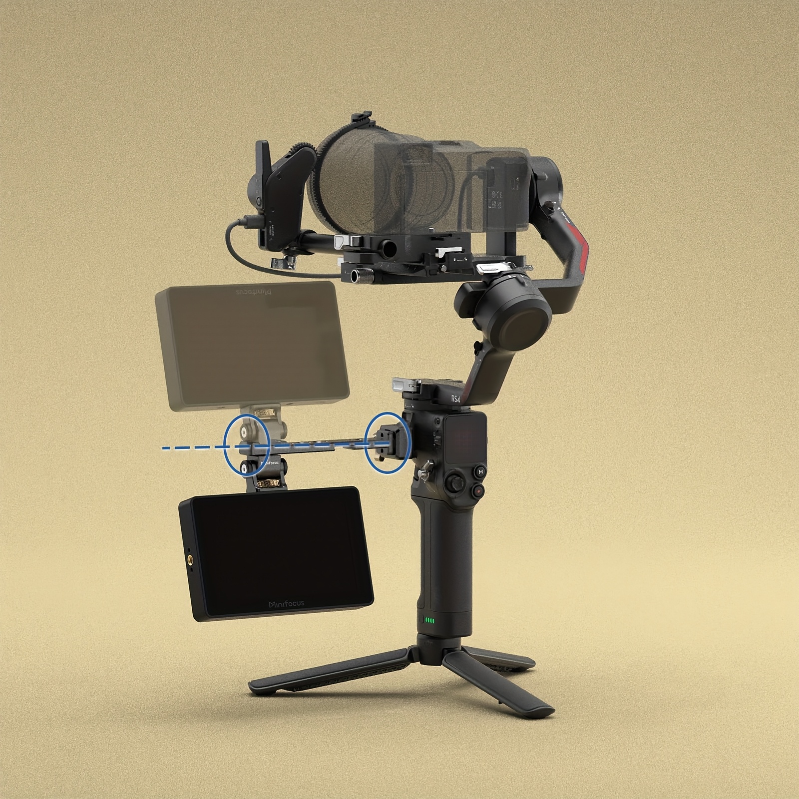 adjustable camera monitor mount   release   clamp cold shoe mount 360 rotatable field gimbal monitor holder for   4 mini       2 rsc 2       3 mini gimbal Product details 8