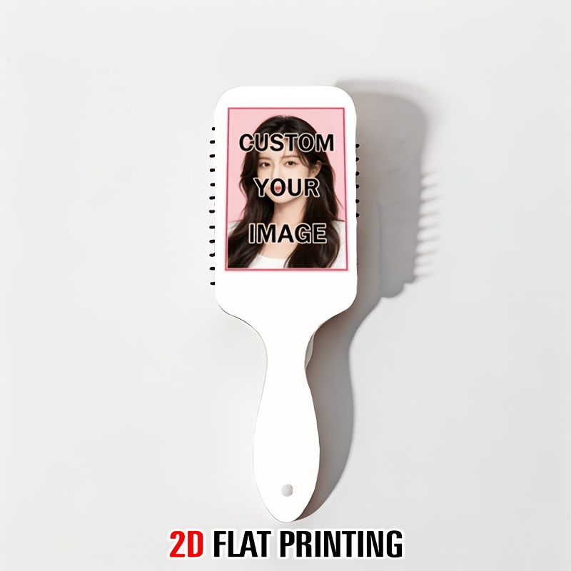 TEMU Brosse à cheveux à personnalisée - Personnalisée avec photo//logo, 1 peigne