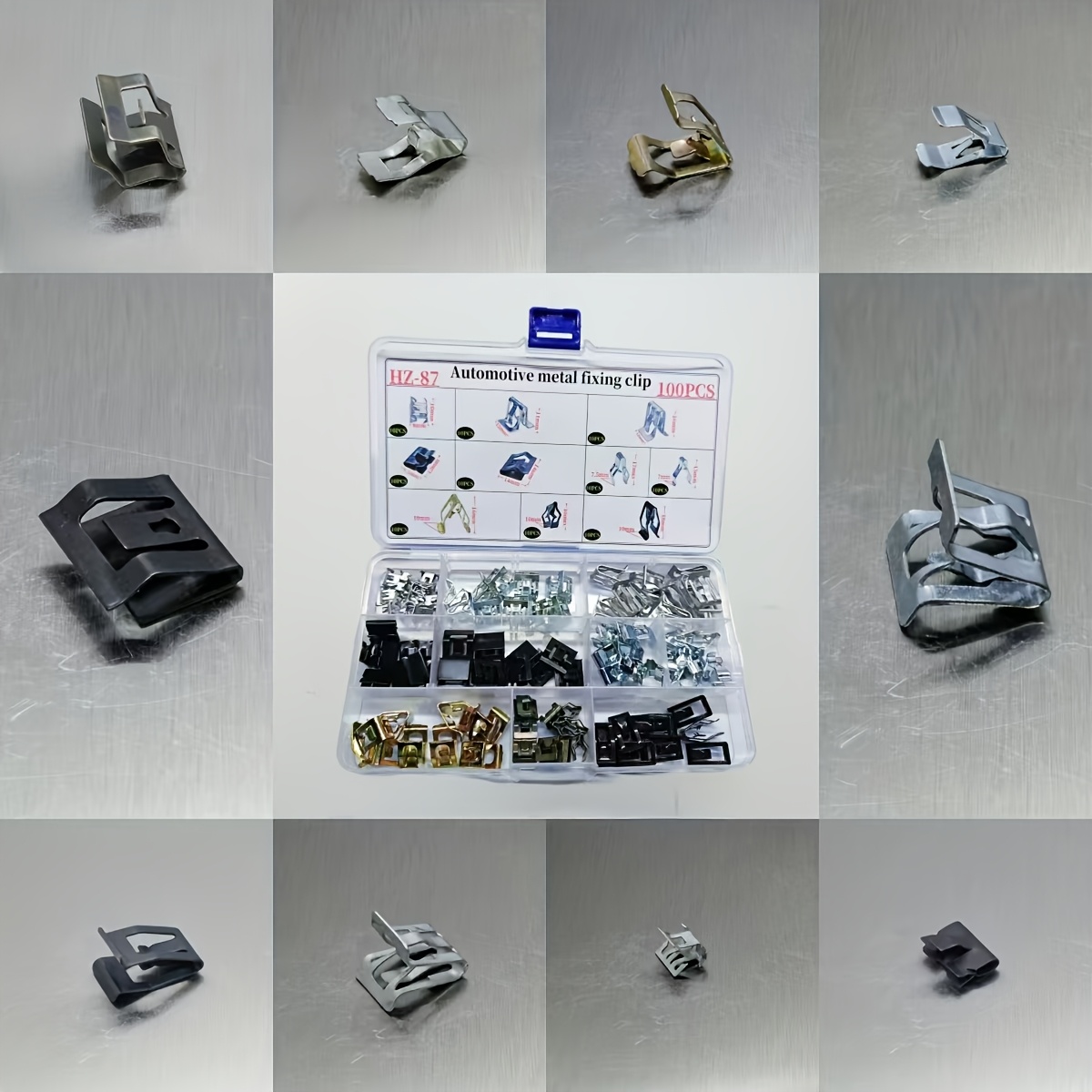 

100pcs Automotive Instrument Panel Retainer Clips Set, Mixed Plastic Clips, Suitable For Car Dashboard Fasteners