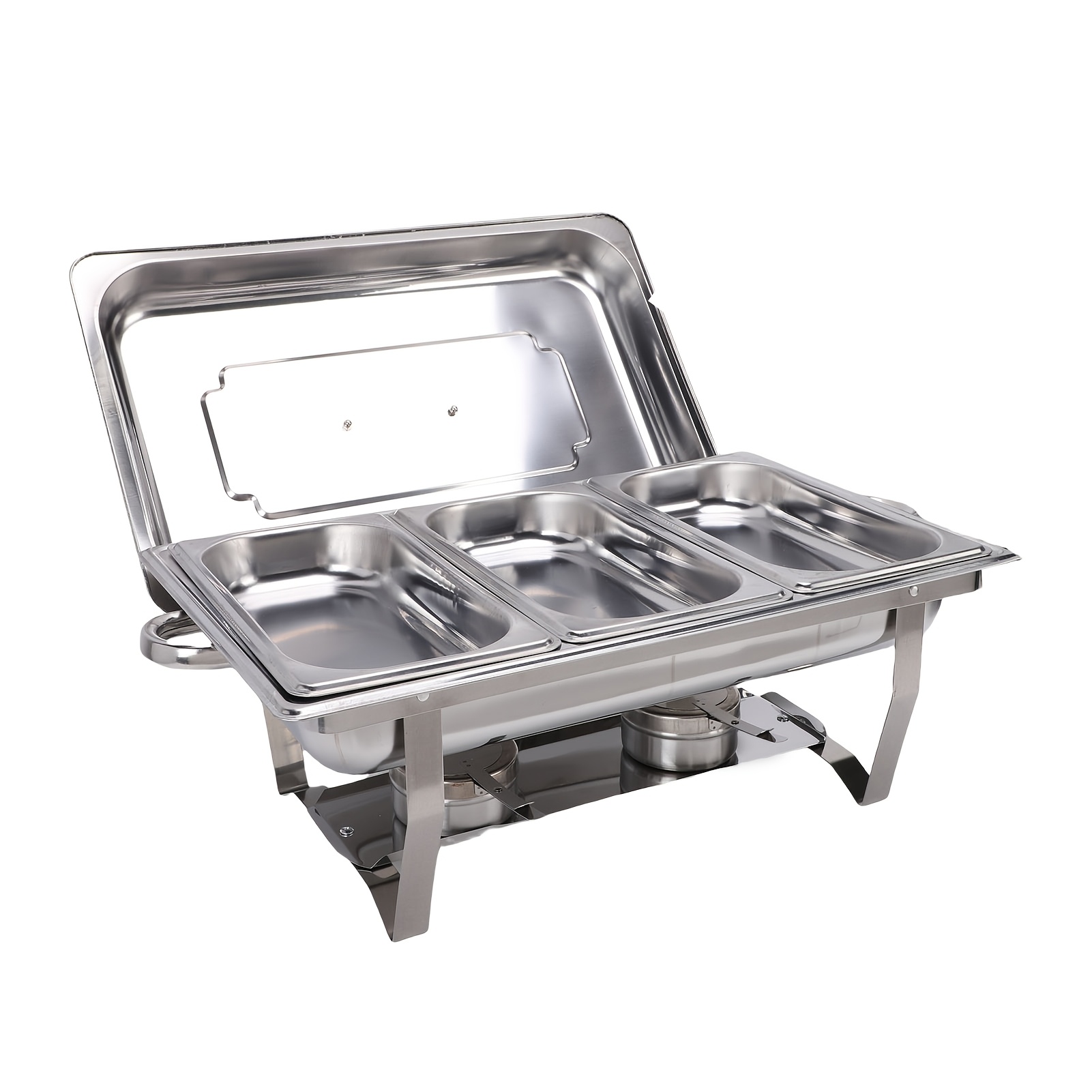 Image of Chafing Dish Buffet Set Stainless Steel Food Warmer Chafer Complete Set, Chafing For Party Catering, Cooking