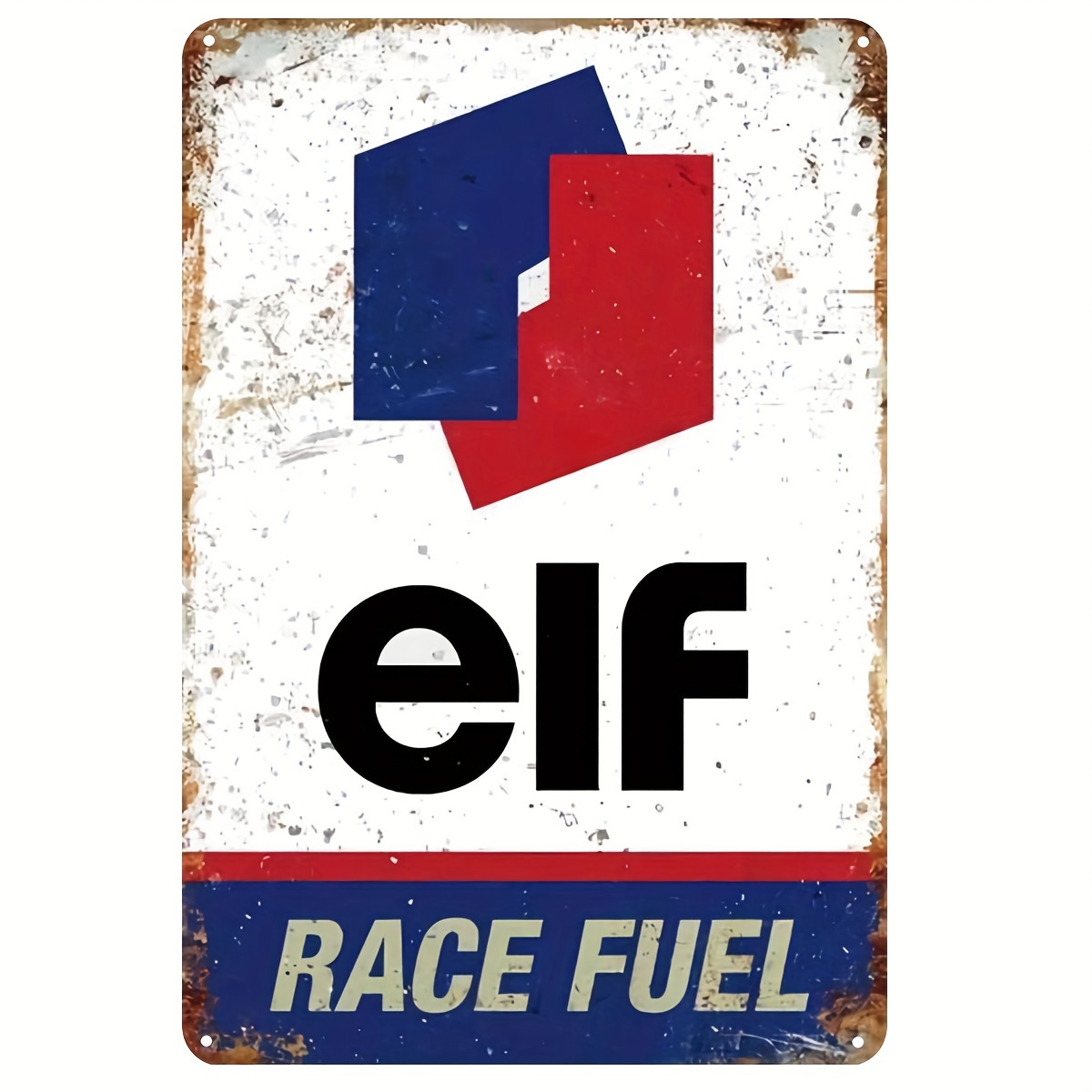 

Plaque en Métal Carburant de Course Elf, 8"X12", Fer Durable, Décor Vintage pour Chambre/Restaurant/Bar/Porte/Garage, Idée de Cadeau Amusante