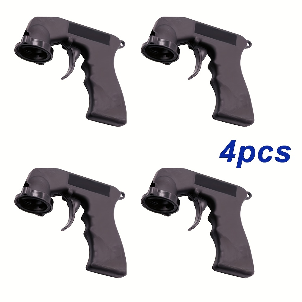TEMU 4pcs Set Of Self-spraying Paint Spray Gun With Ergonomic Handle And Adjustable Nozzle - Portable Car Paint Sprayer For Vehicles, Furniture,