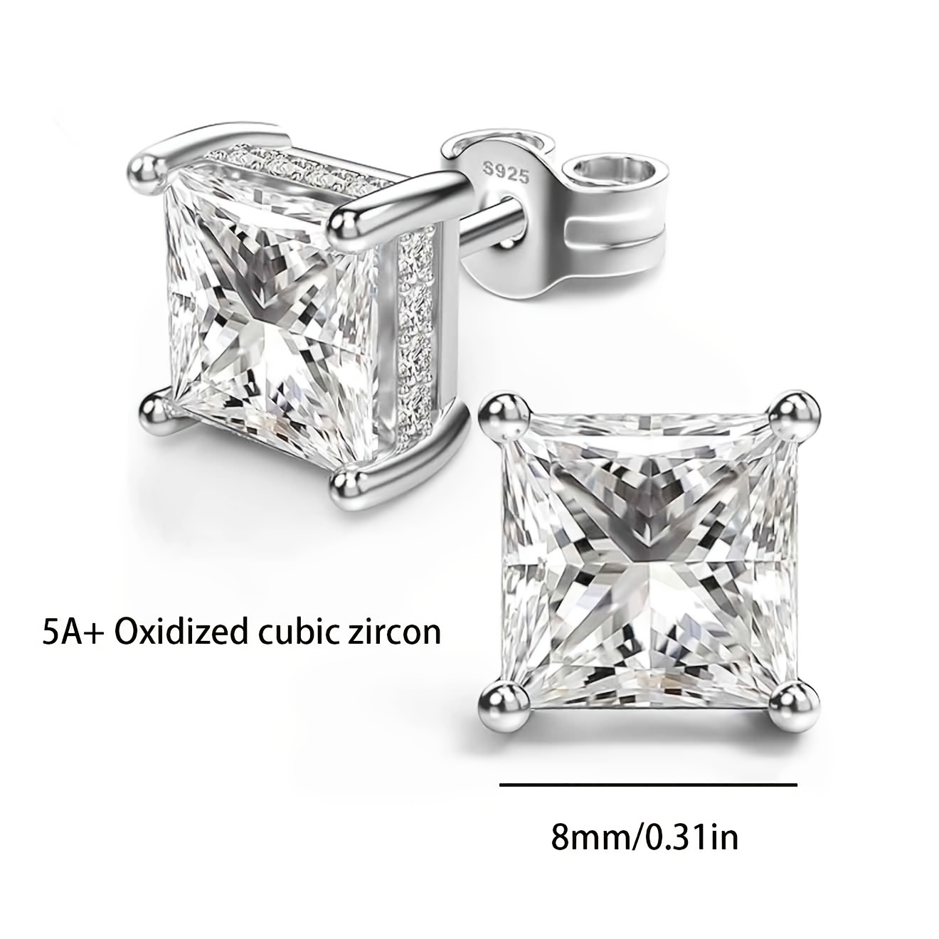 Image of 925 Silver Women's Earrings, High-end Luxury Women's Jewelry, Elegant, Sexy, Fashionable, Trendy, Christmas Carnival, Valentine's Day Holiday Gift , Birthday Gift , Exquisite Packaging Gift Box