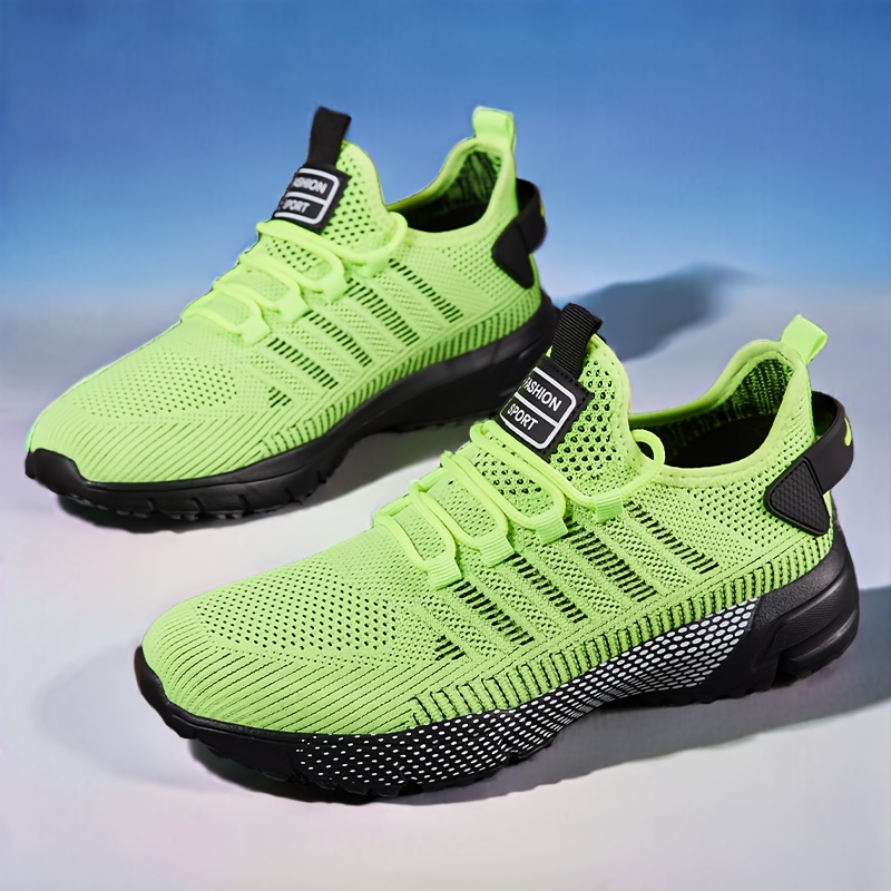 neon green shoes sold on Temu United States display picture 2
