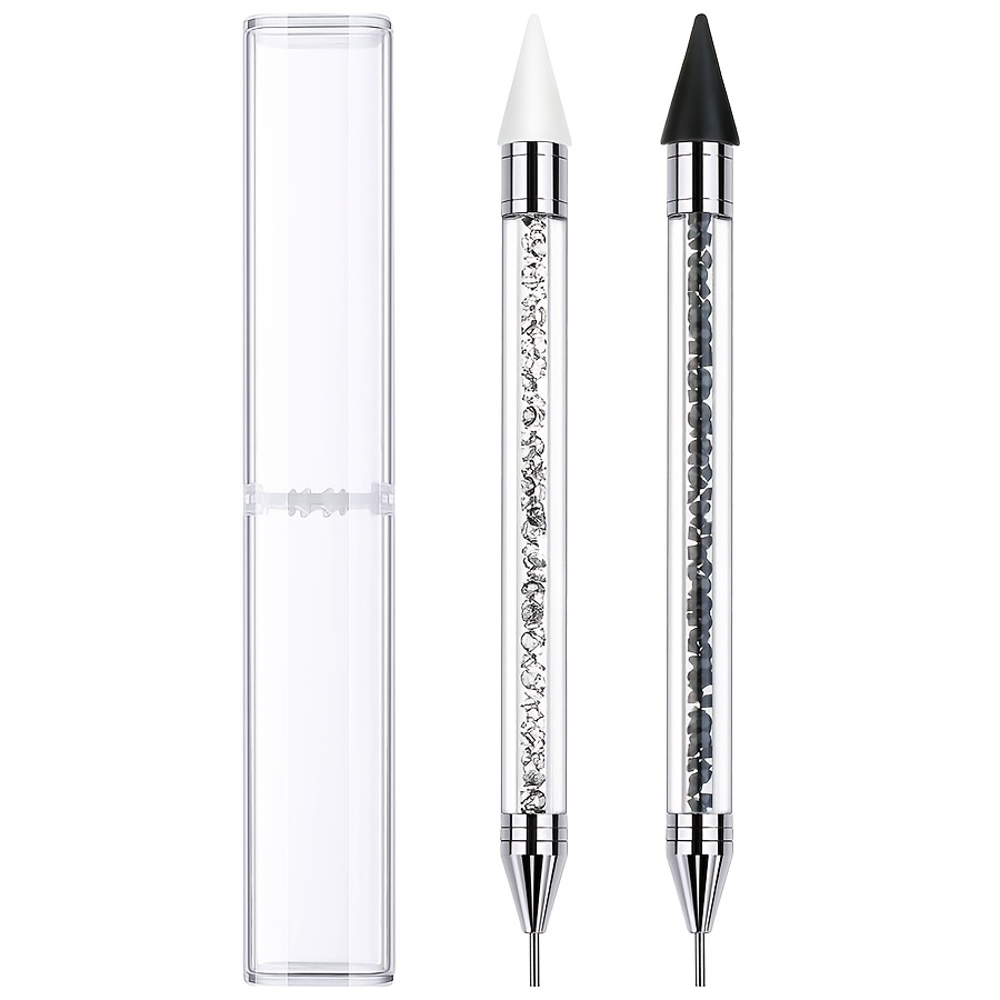 

Dual-ended Rhinestone Applicator Pen - , Crafting Tool With Self-adhesive Wax For Easy Gem Application & Removal