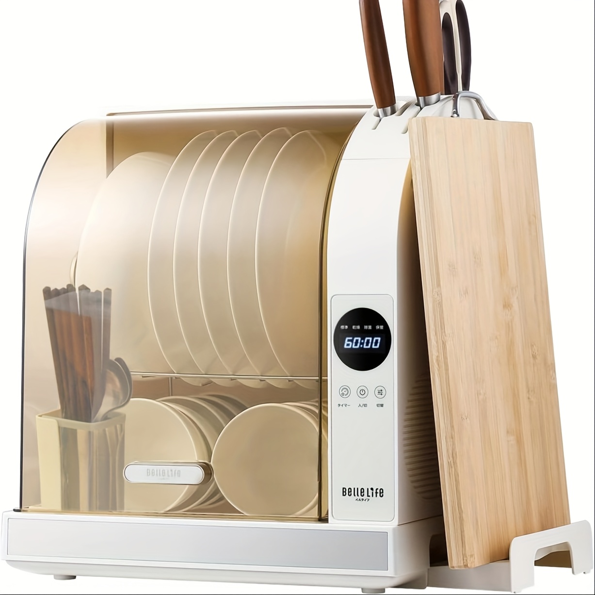 TEMU Dish Dryer Dish Dryer 4 Person Kitchen Dryer Tumble 30l Uv Chopping Board Dryer Timer Large Capacity Dish Dryer