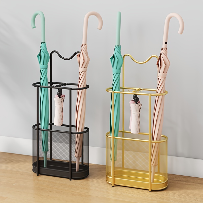 

Contemporary Metal Stand – Commercial & Use Entryway Storage Organizer –