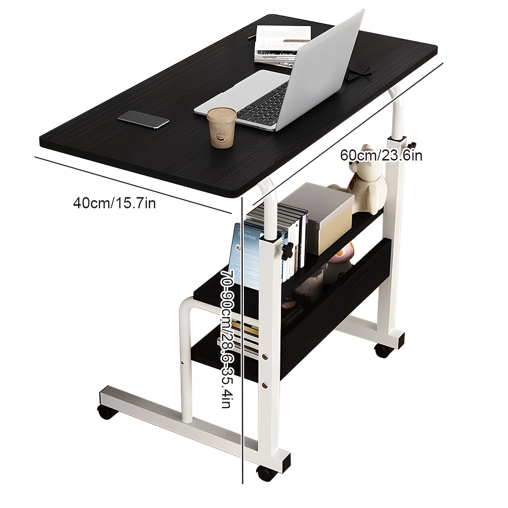 E-shop Ein multifunktionaler, hebbbarer Tisch mit Rädern. Dieser Nachttisch ist und verfügt über ein einfaches Design, geeignet für den