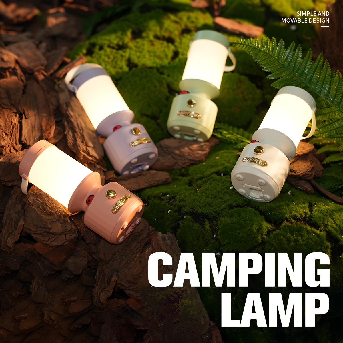 

Camping Light, Dimmable Tent Light, With Heating And Cooling Options, Long- , Rechargeable And Plug-in, Suitable For Power , , Emergencies, Fishing, Home, Etc.