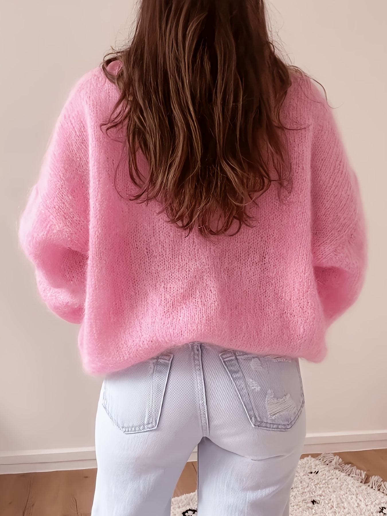 lazy plush soft womens sweater comfortable and loose fit elegant design suitable for autumn and winter   for warm weather elegant party wear womens holiday clothing casual elegant attire