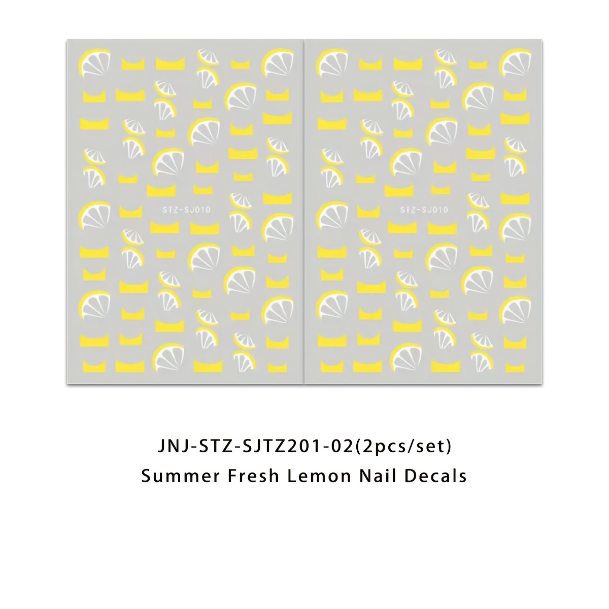 2pcs Lemon Nail Art Decals Nail Polish Self-adhesive Decoration Tool Nail Decoration Additions