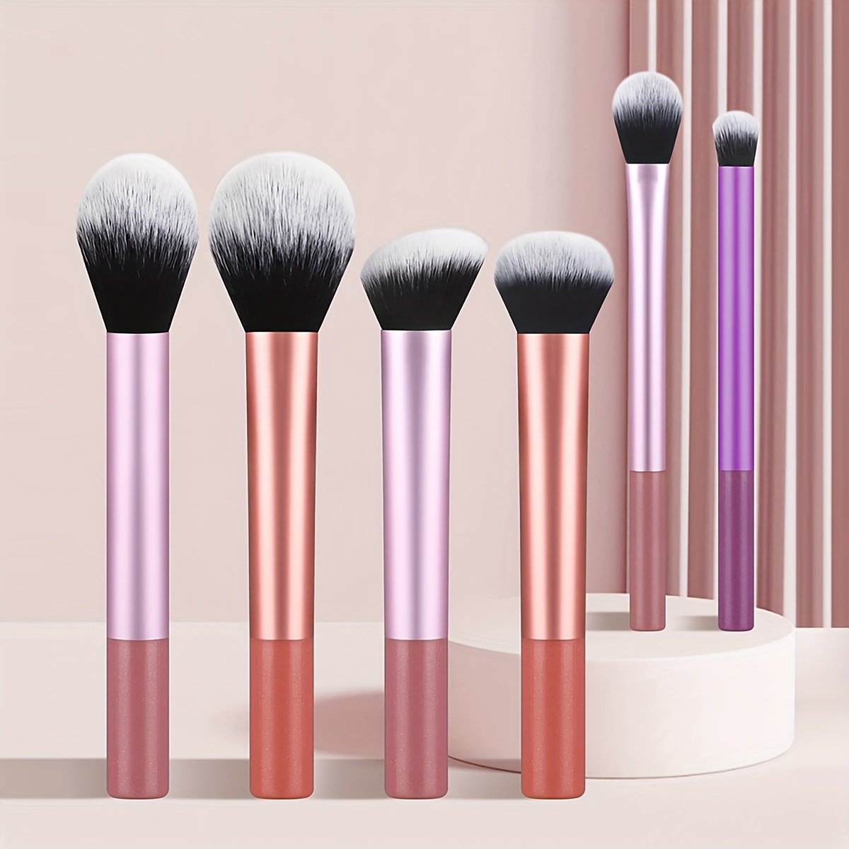 6 Soft Hair Makeup Brush Eye Shadow Brush Nose Shadow Brush Contouring Brush Beauty Tool