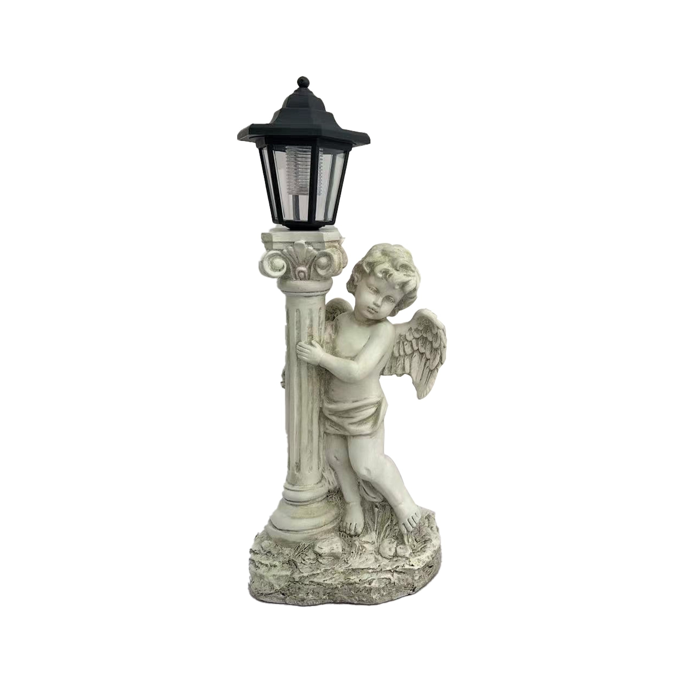 1pc Roman Column Statue Light | Resin Craft Outdoor Landscape Decoration, Suitable For Courtyard, Lawn, Porch, Pathway, Hotel, Garden, Christmas, Valentine's Day, Mother's Day, Gift For