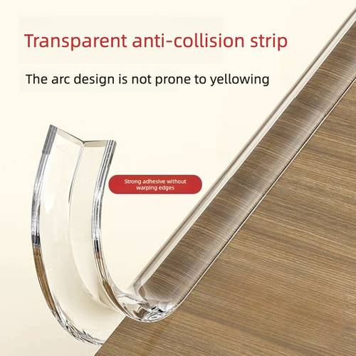 2 meter pack l shaped anti collision strip transparent furniture edge table edge wall corner protector pre strong self thickened edge strip anti collision corner protector