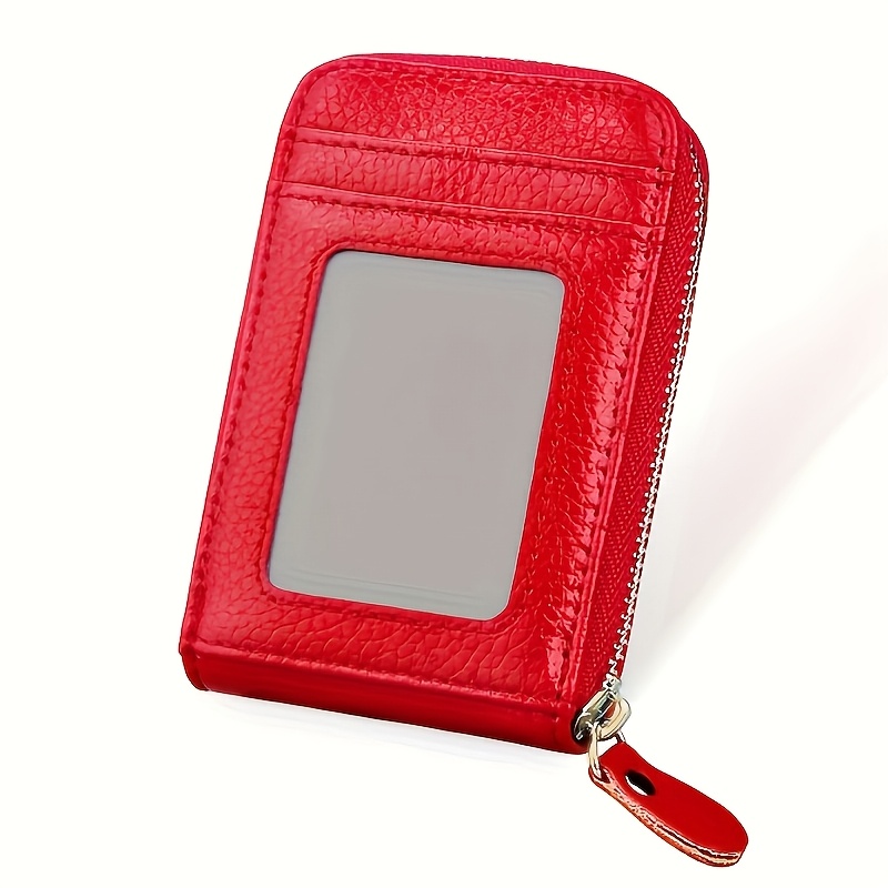 Image of Womens Credit Card Wallet, Multi Card Case Wallet With Id Window, Zip Around Card Cases Holder For Women