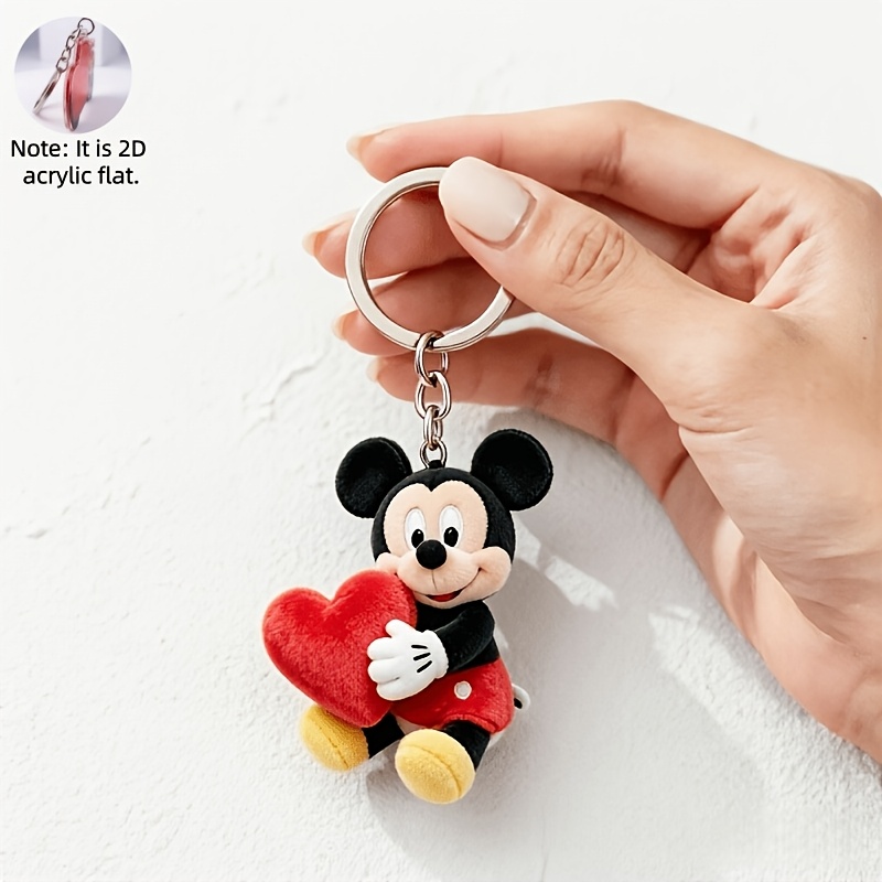 E-shop 2D-flach, 2D-flacher Herz Maus niedlicher Cartoon-Schlüsselanhänger, 2D-flach nicht 3D, Feiertags-Geschenkdekoration, Autoschlüsselanhänger,