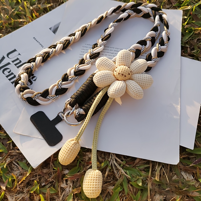 sun flower crossbody mobile phone lanyard womens long - Temu