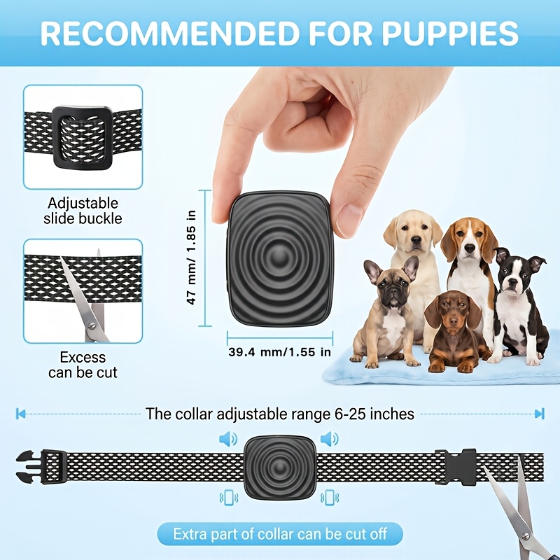 Vibrating Dog Bark Control Device with USB Rechargeable Battery