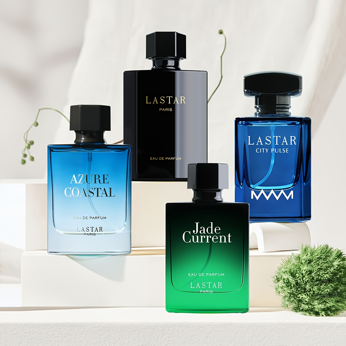 Image of Lastar Men's Fragrance, Aquatic And Marine , Men's Long-lasting Eau De Toilette, Suitable For Daily Use, An Ideal Gift For Lovers Or Family . 4 Bottles