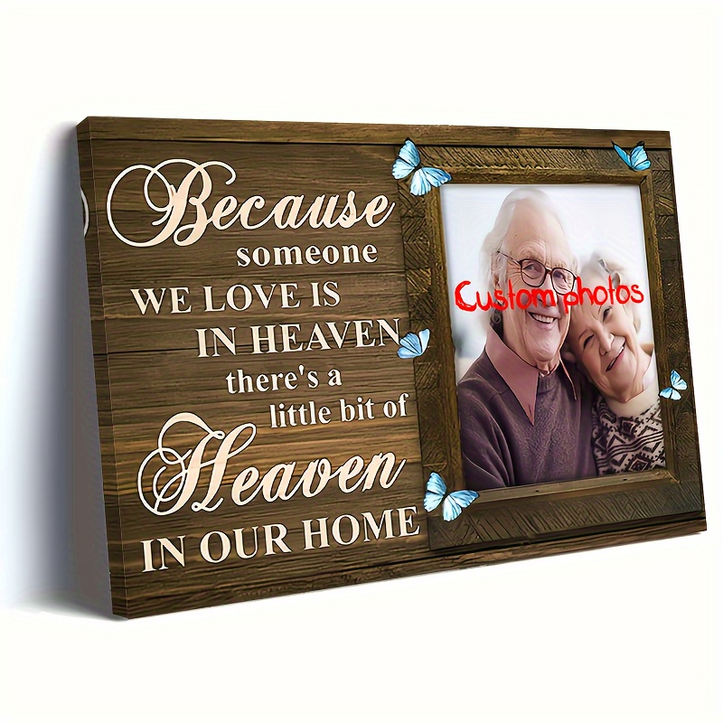 

1pc, Personalized Photo Wooden Framed Canvas Painting, Customized Photo Unique Mother's Day, Father's Day, Memorial Gifts, Gift Custom Poster, Home Wall Art And Decor, Festival Gift For Her Or Him