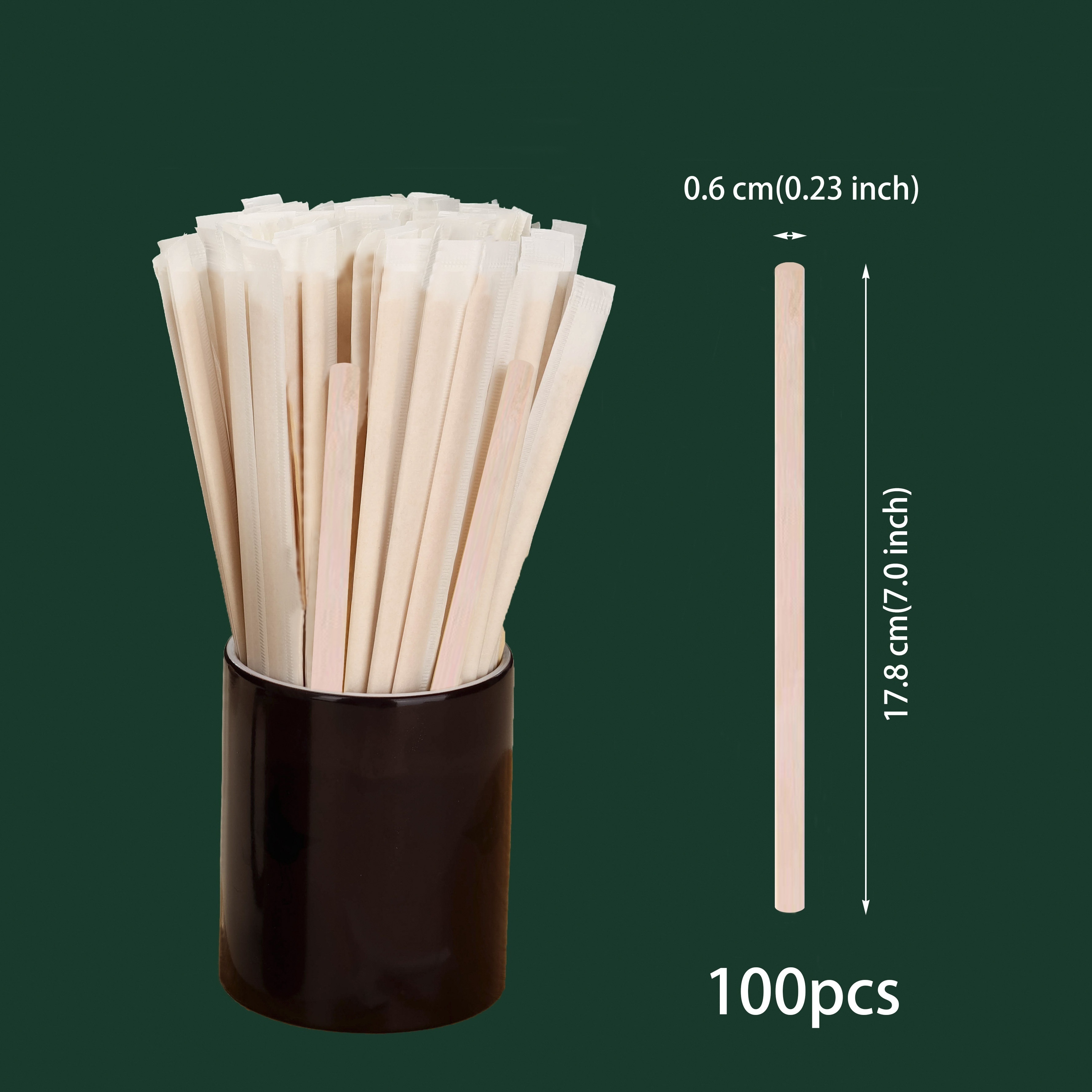 wooden stir sticks for beverages   home office restaurant event travel party and tea 14cm 5 51 inches long details 7