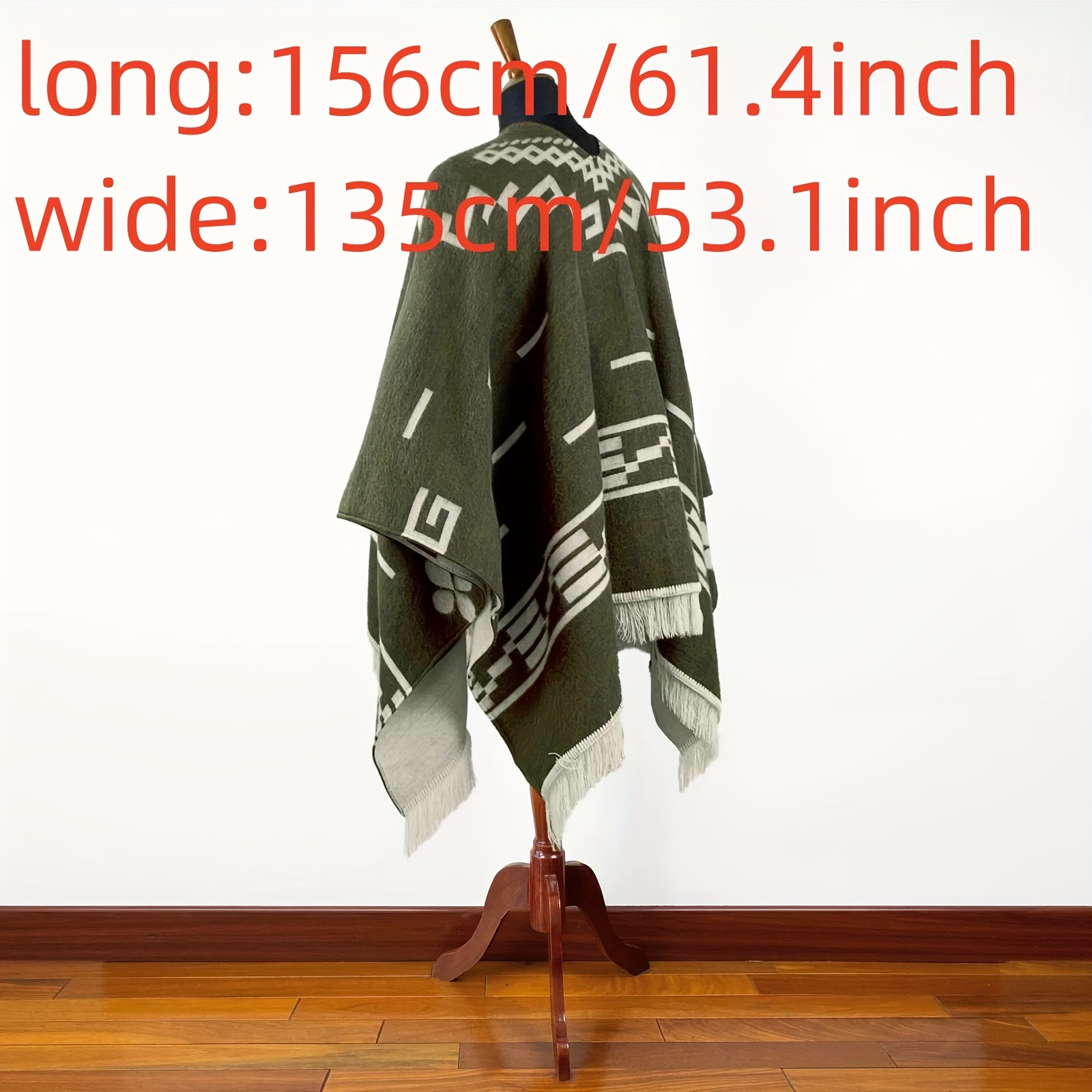 authentic wild west inspired poncho: fall/winter - Temu Canada authentic wild west inspired poncho: fall/winter - Temu Canada