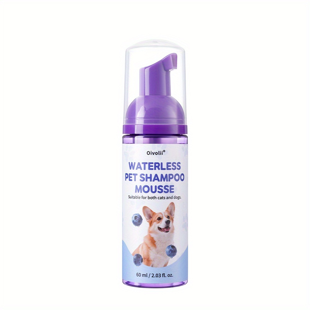 Image of Pet-friendly Dog Shampoo, 3-minute Rinse-free Bath Foam, Formula For Deep Cleaning, And Non-irritating, Enhances , Long-lasting Fragrance, Suitable For Puppies/kittens And Adult Dogs/cats