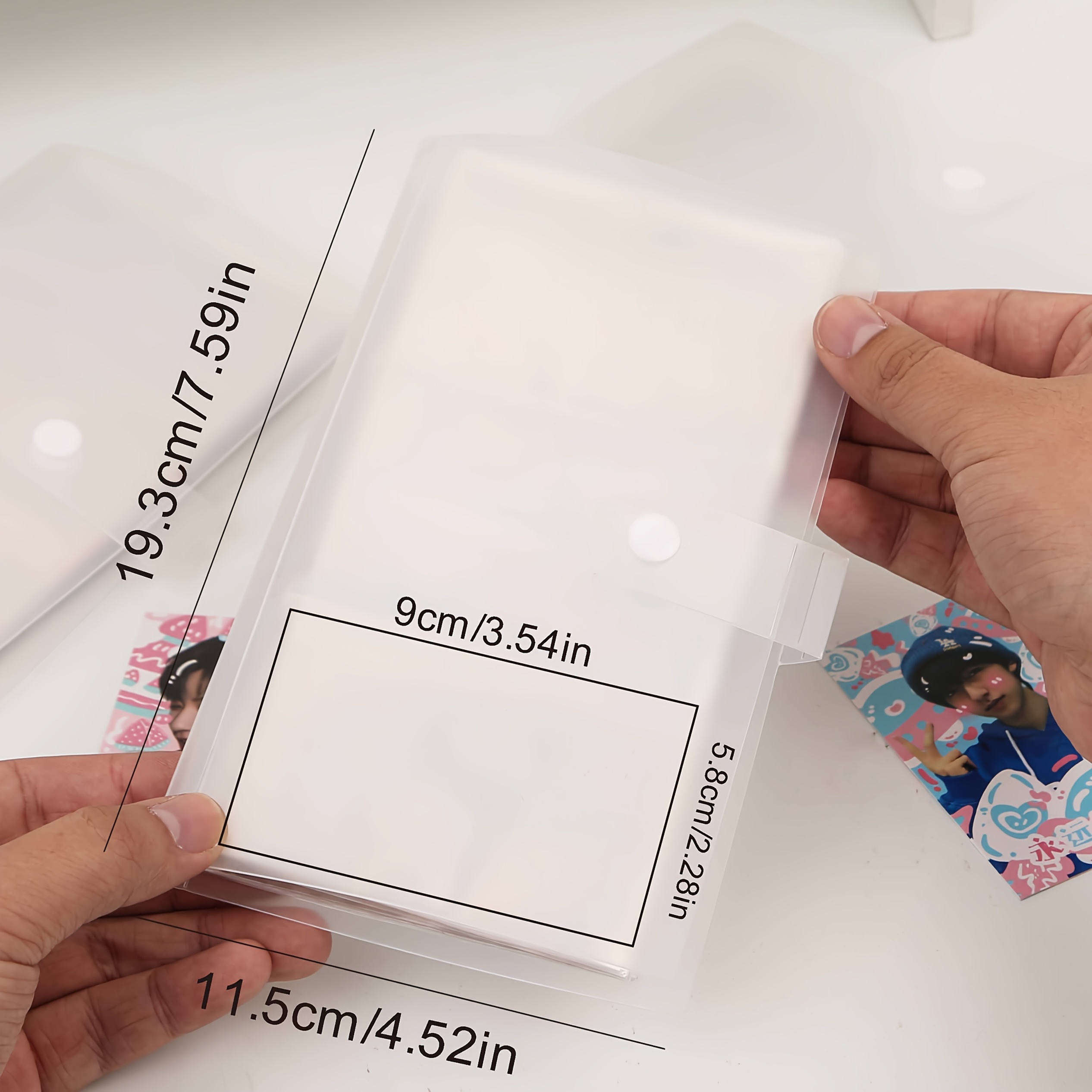 TEMU A Compact 120-card Storage Album For 2.3x3.5-inch Cards Or Photos, Suitable For Postcards, Id Cards, Bank Cards, Business Cards, Celebrity Small