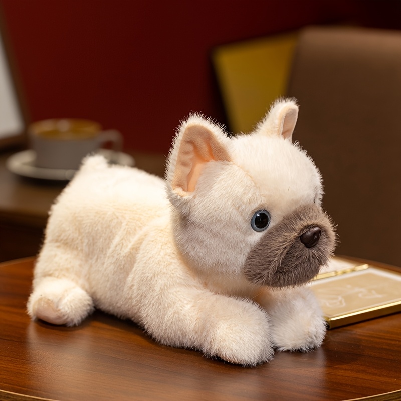 Image of Cute Simulation Bulldog Plush Toys Kawaii Cartoon Soft Stuffed Animal And Plush Toys Dog Home Decor Halloween Christmas And Birthday Popular Gifts For