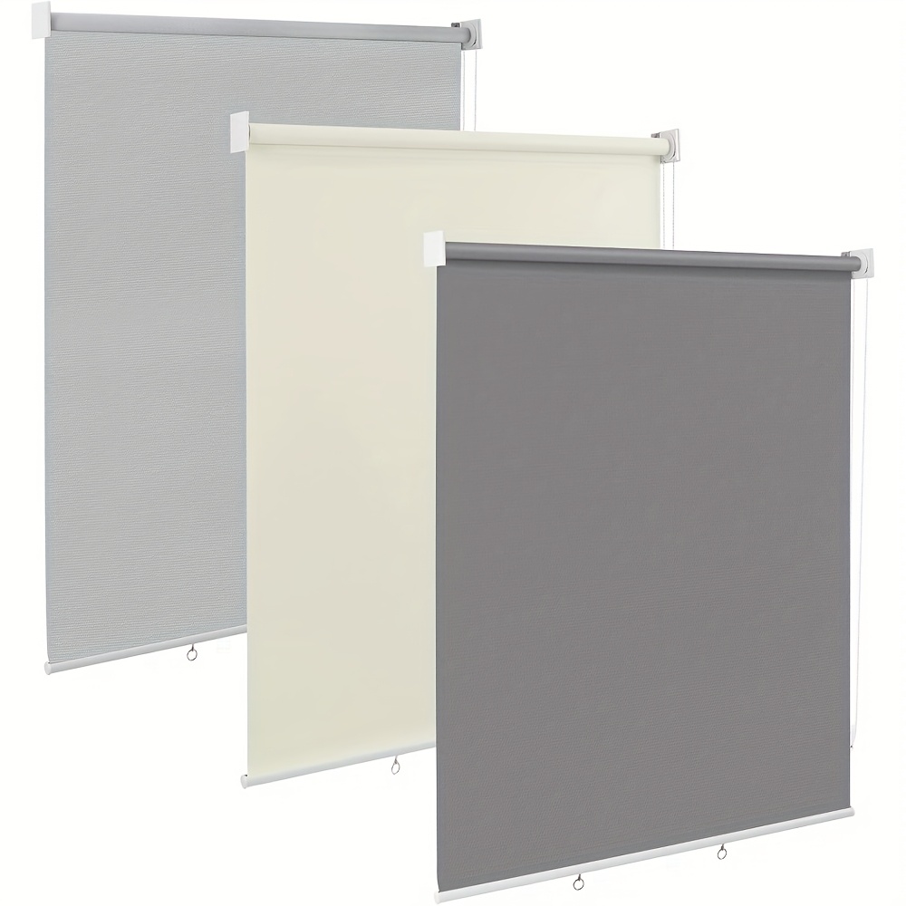 1pc Roller Blinds, Outdoor Roller Blinds, Vertical Sunshades, Balcony Roller Blinds, Shading And Sun Protection, Privacy Protection, And Assemble, Long Service Life, Suitable For , , And Gardens