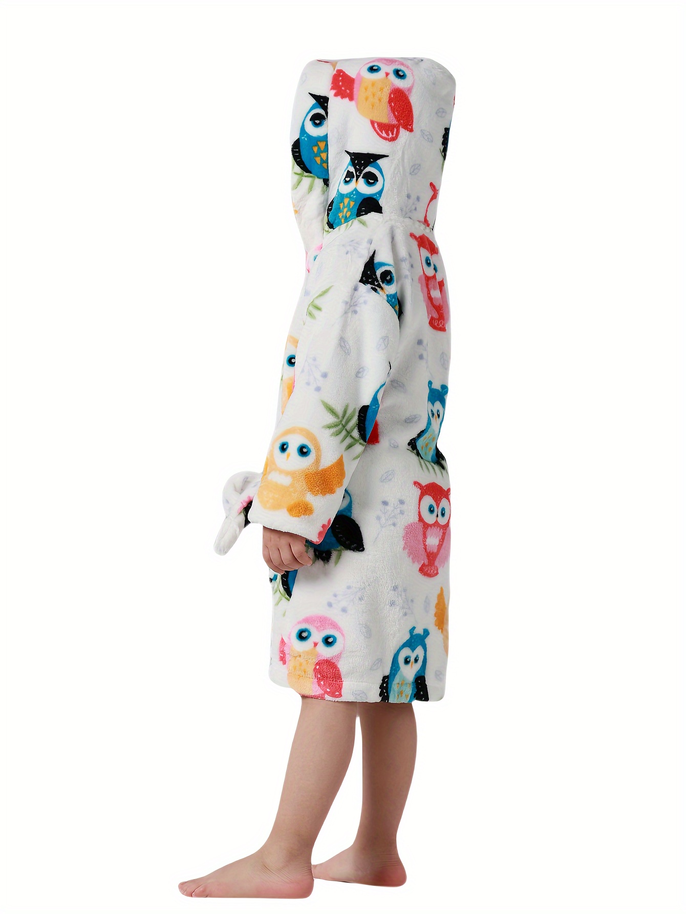 albornoz vellón niños batas capucha pijamas cálidos Temu