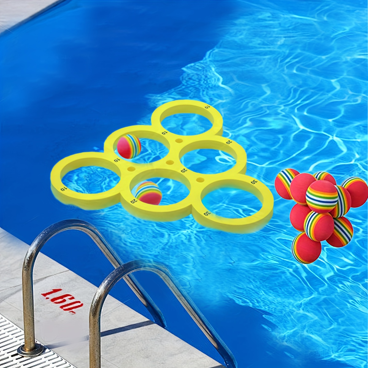 Small Pool Toys 10pcs Floating Swimming Pool Toys Throwing Temu Poland