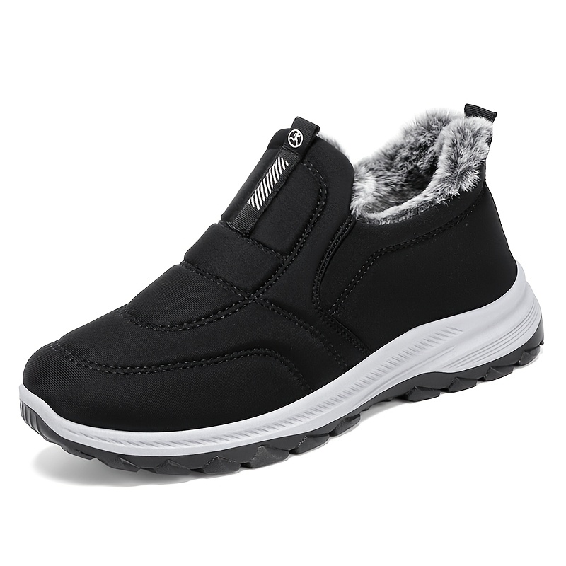 Suitable For Wearing In , Fleece-lined And Thickened Shoes, Slip-on, Non-slip, Comfortable Fleece Shoes, Women Shoes, Sneakers