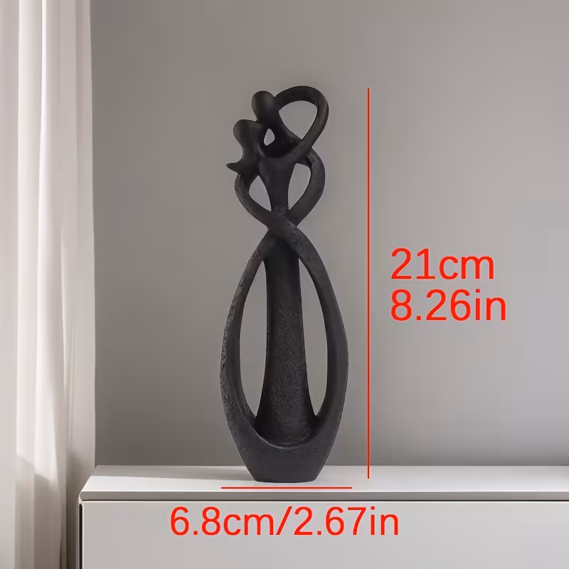 1 unidade, estátua de a beijar, escultura em resina, dia namorados, decoração de casa, decoração para secretária de escritório em casa, decoração de prateleira de livros, aniversário, presente para alguém Detalhes do produto 2